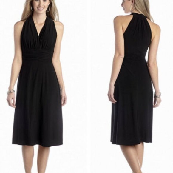 Evan Picone Dresses & Skirts - NWT! Evan Picone Marilyn Monroe Black Halter Dress - Size 6